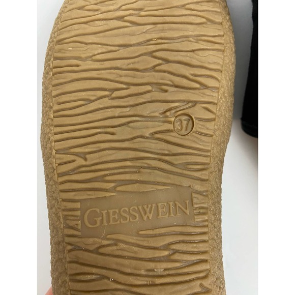 Giesswein Austria Suede Wool Moccasin Slippers 37 - Picture 9 of 10